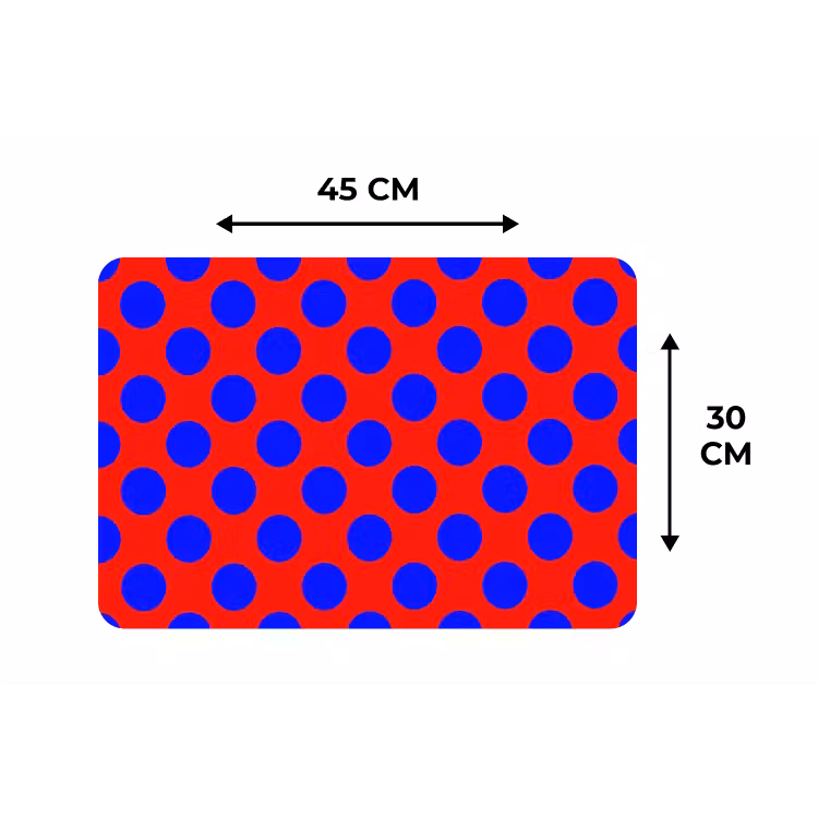 Placemat - 6 stuks - Dots - Klassiek - Rood — 3
