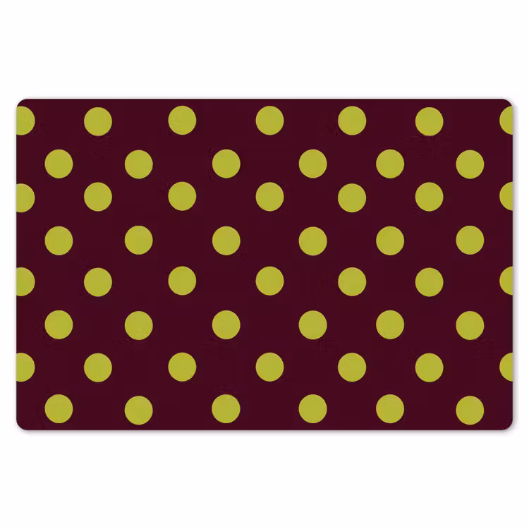 Placemat - 6 stuks - Klassiek - Stippen - Groen — 7