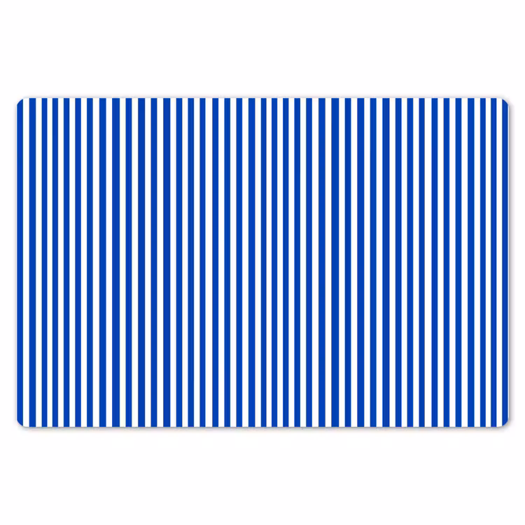 Placemat - 6 stuks - Klassiek - Strepen - Blauw — 7