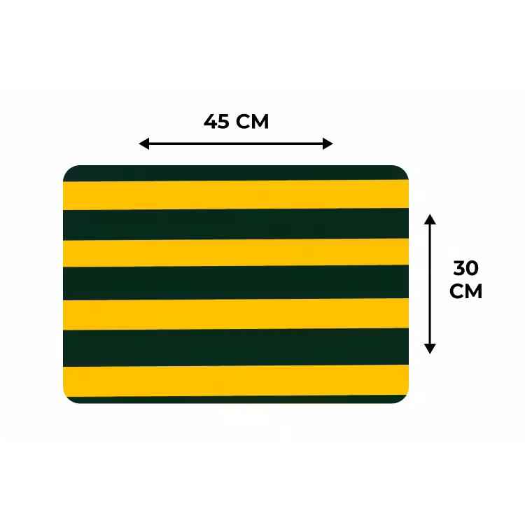 Placemat - 6 stuks - Klassiek - Strepen - Groen — 3