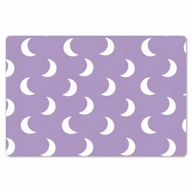 Placemat - 6 stuks - Manen - Patroon - Paars — 7