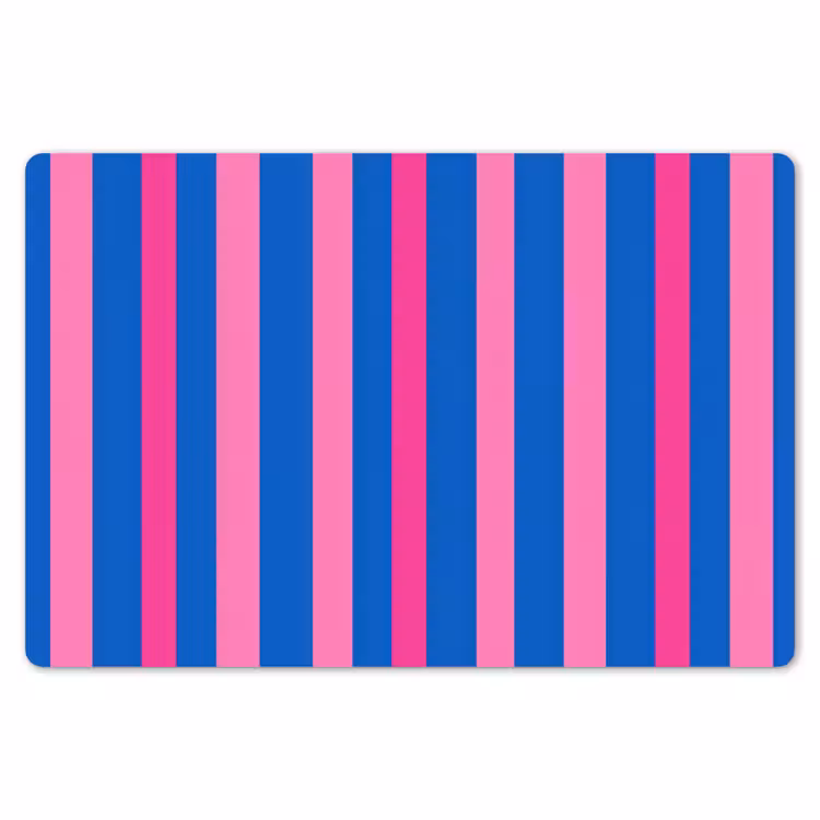 Placemat - 6 stuks - Modern - Optisch - Roze — 7