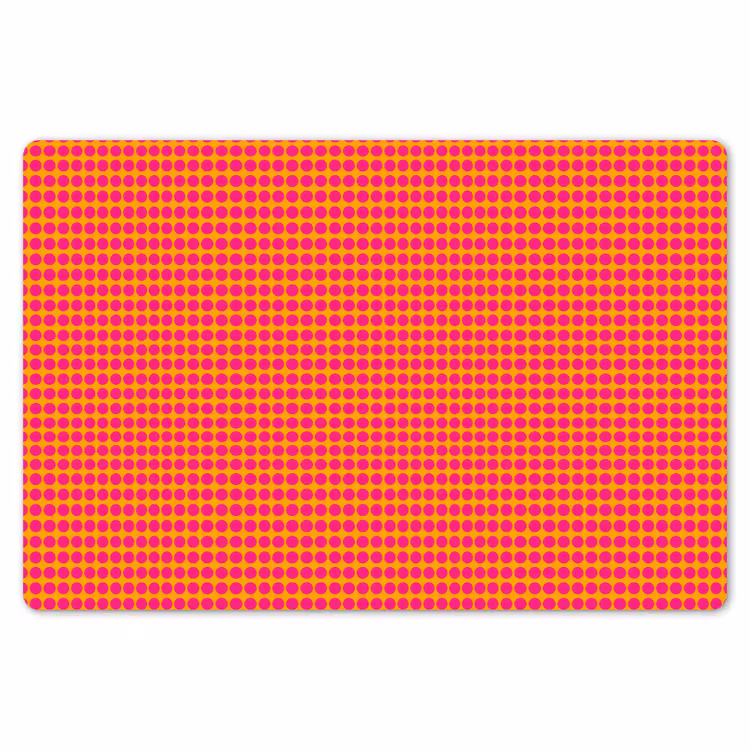 Placemat - 6 stuks - Modern - Stippen - Oranje — 7