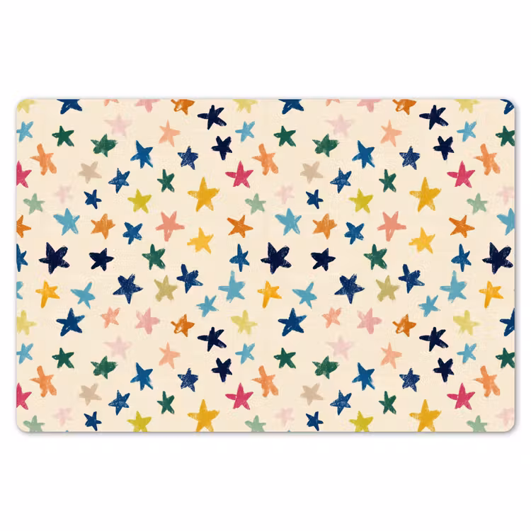 Placemat - 6 stuks - Patroon - Sterren - Kleurrijk — 7