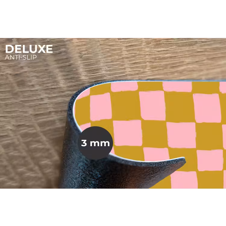 Placemat - 6 stuks - Patroon - Vierkant - Roze — 4