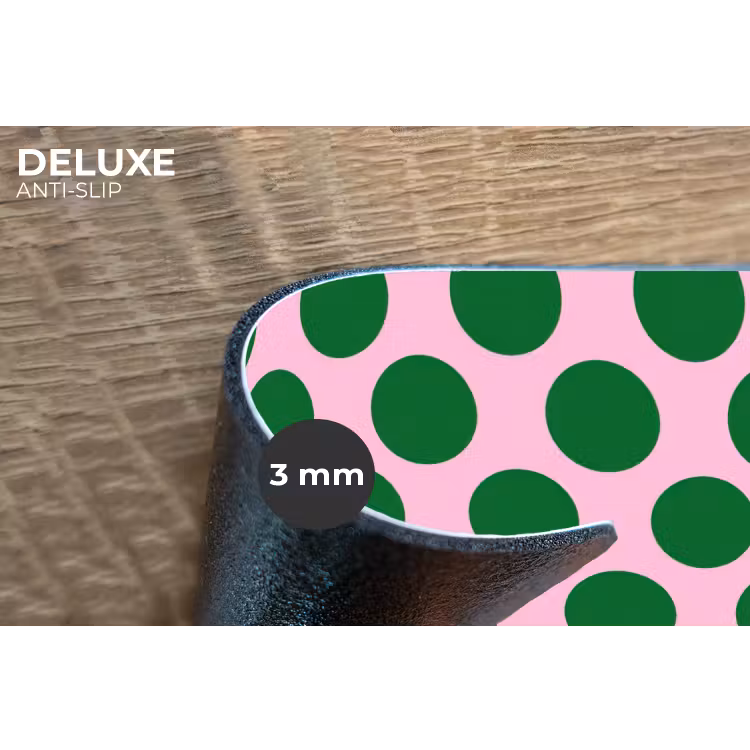 Placemat - 6 stuks - Polkadots - Patroon - Groen — 4