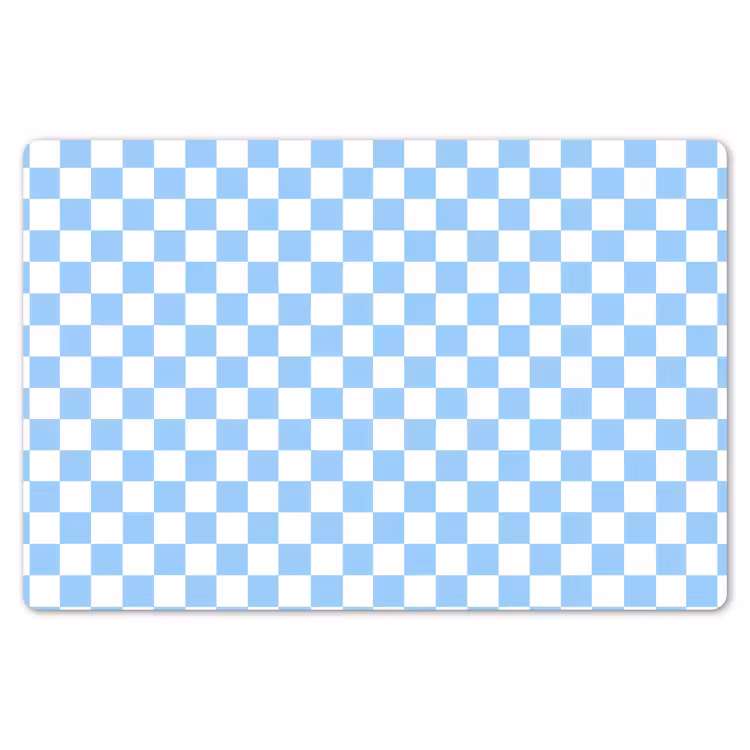Placemat - 6 stuks - Schaakbord - Klassiek - Blauw — 7