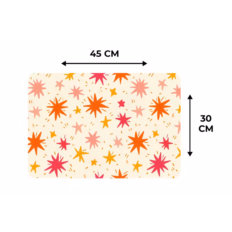 Placemat - 6 stuks - Sterren - Speels - Kleurrijk — 3
