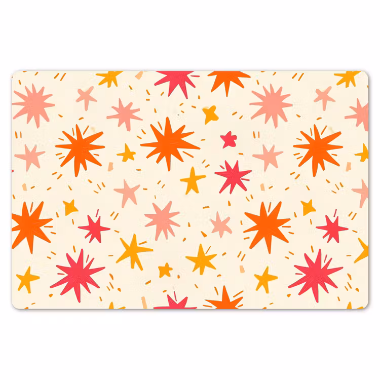 Placemat - 6 stuks - Sterren - Speels - Kleurrijk — 7