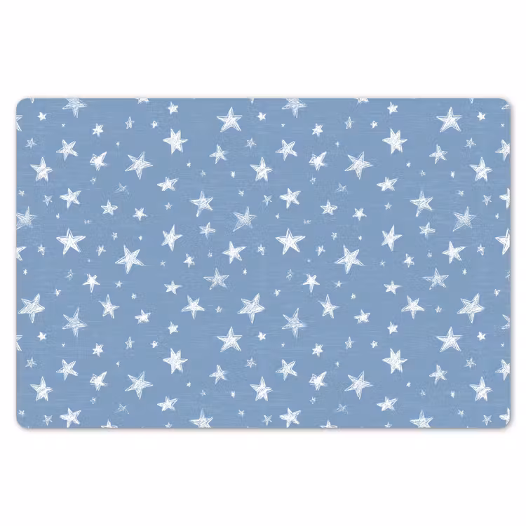 Placemat - 6 stuks - Sterretjes - Patroon - Blauw — 7