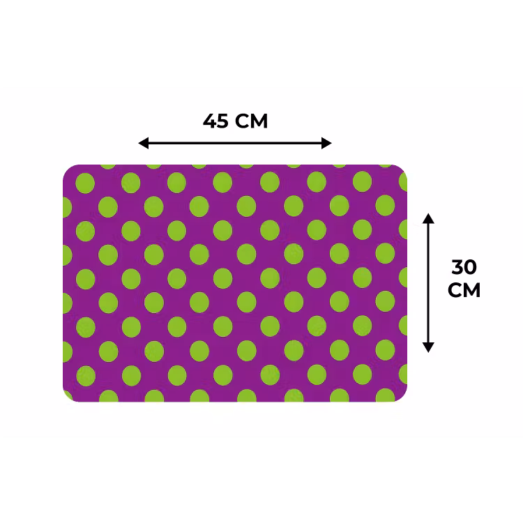 Placemat - 6 stuks - Stippen - Klassiek - Groen — 3