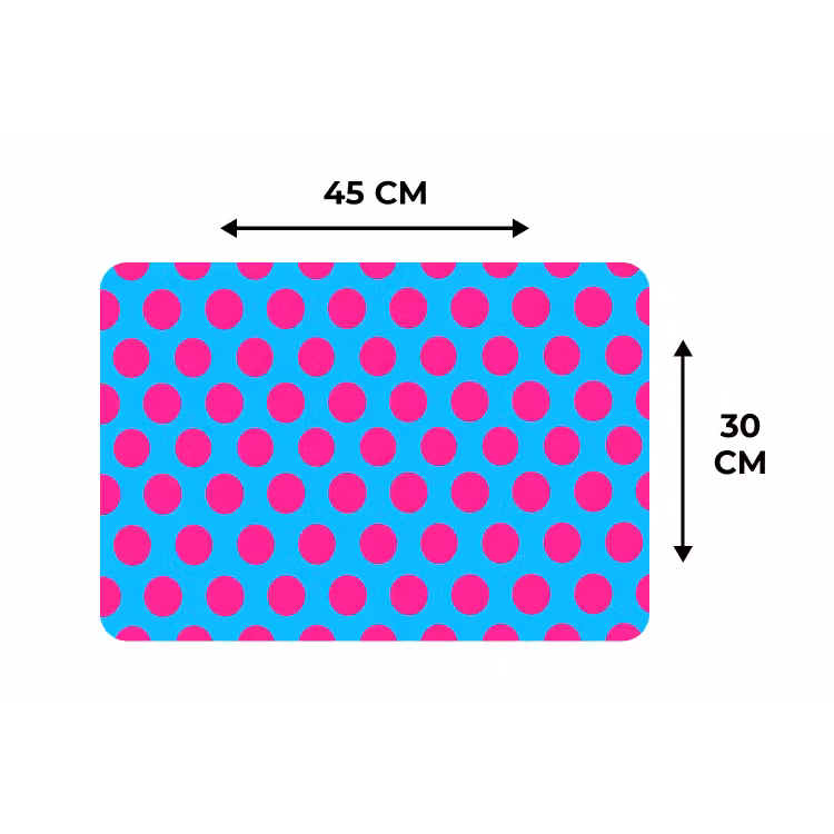 Placemat - 6 stuks - Stippen - Klassiek - Roze — 3
