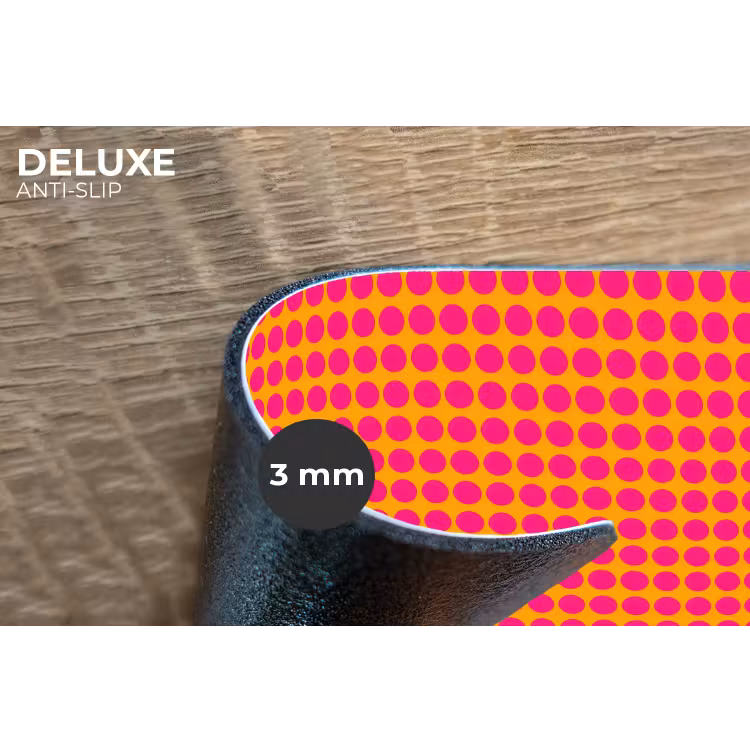 Placemat - 6 stuks - Stippen - Patroon - Oranje — 4
