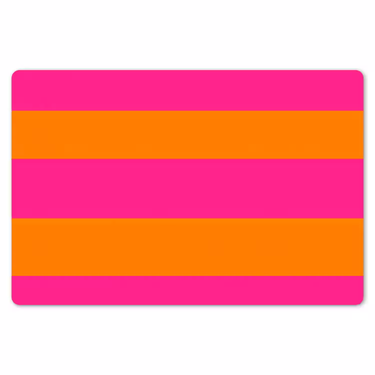 Placemat - 6 stuks - Strepen - Horizontaal - Roze — 7