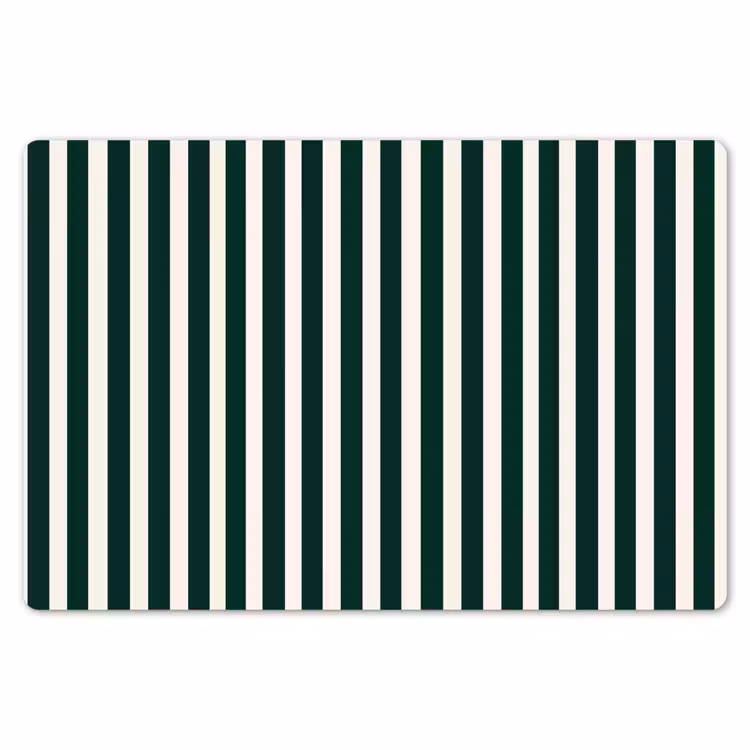 Placemat - 6 stuks - Strepen - Klassiek - Groen — 7