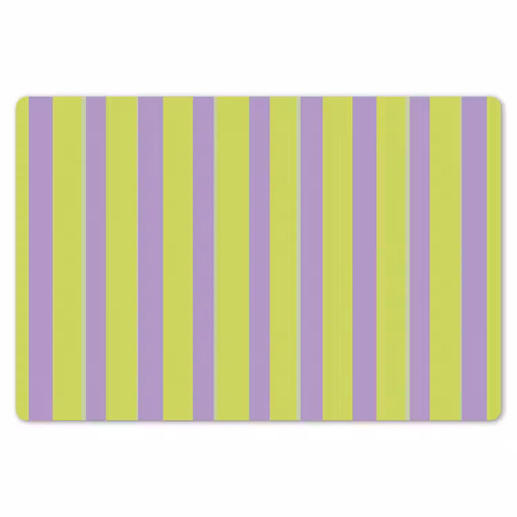 Placemat - 6 stuks - Strepen - Patroon - Groen — 7