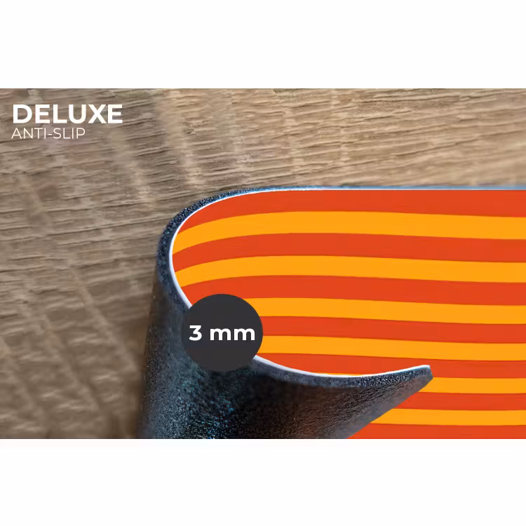 Placemat - 6 stuks - Strepen - Patroon - Oranje — 4