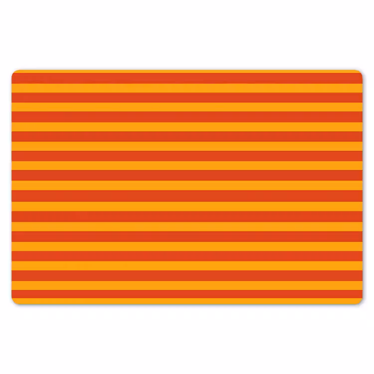 Placemat - 6 stuks - Strepen - Patroon - Oranje — 7
