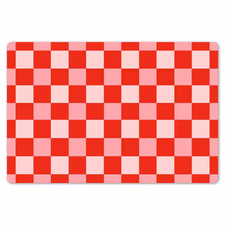 Placemat - 6 stuks - Vierkant - Klassiek - Rood — 7