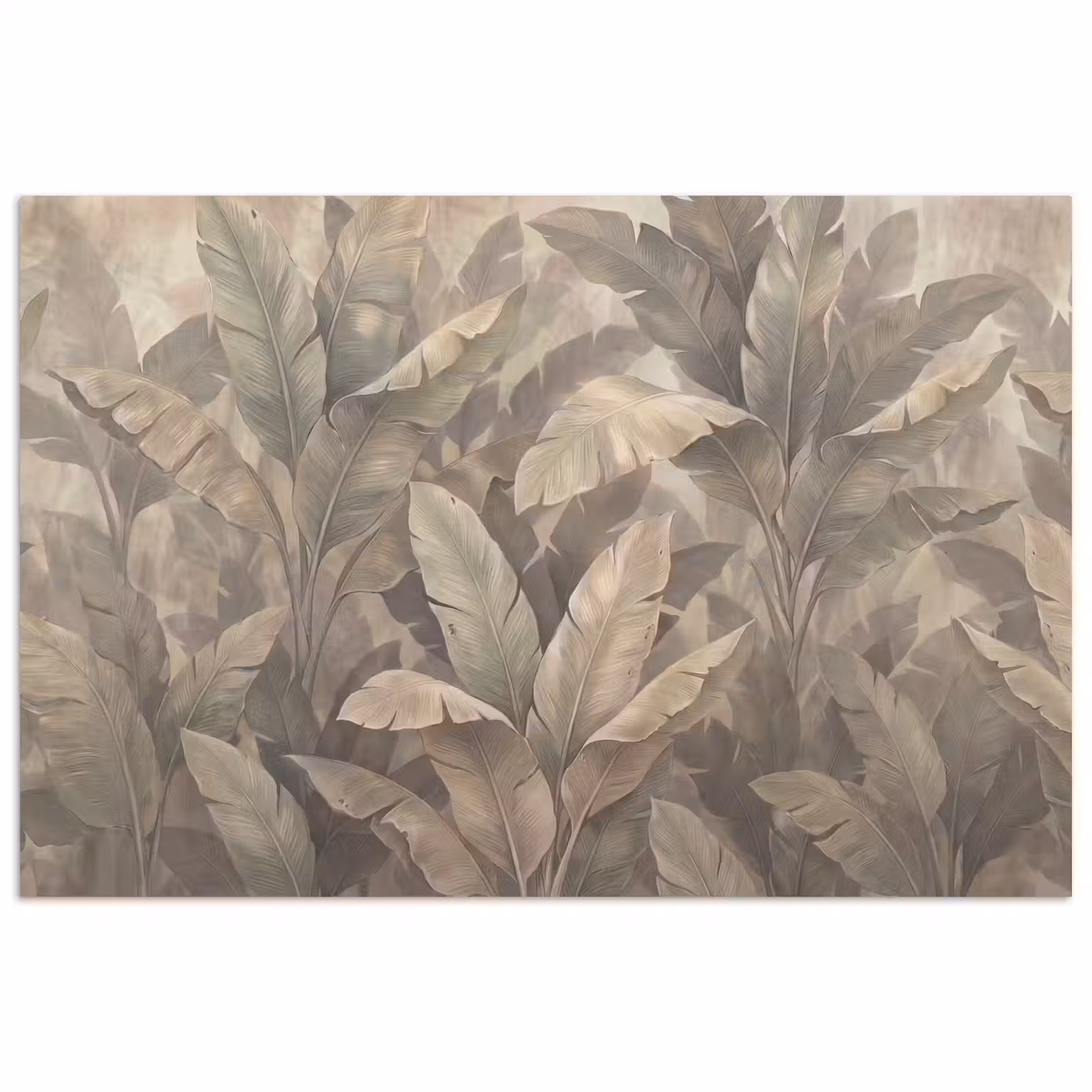Poster - Bladeren - Tropisch - Natuur - Modern - Beige — 1