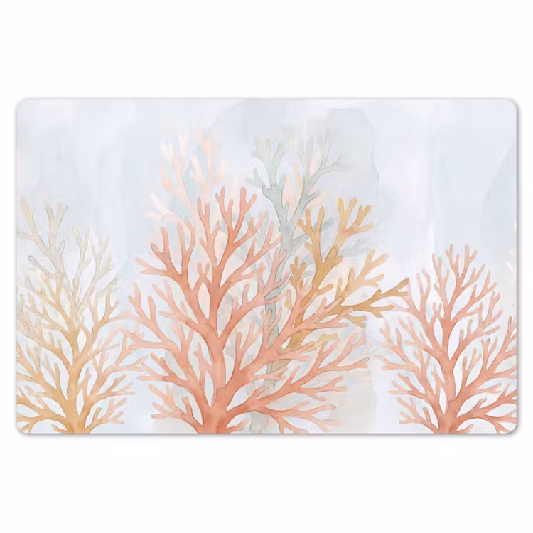 Placemat - 6 stuks - Natuur - Abstract - Aquarel - Organisch - Warm — 7