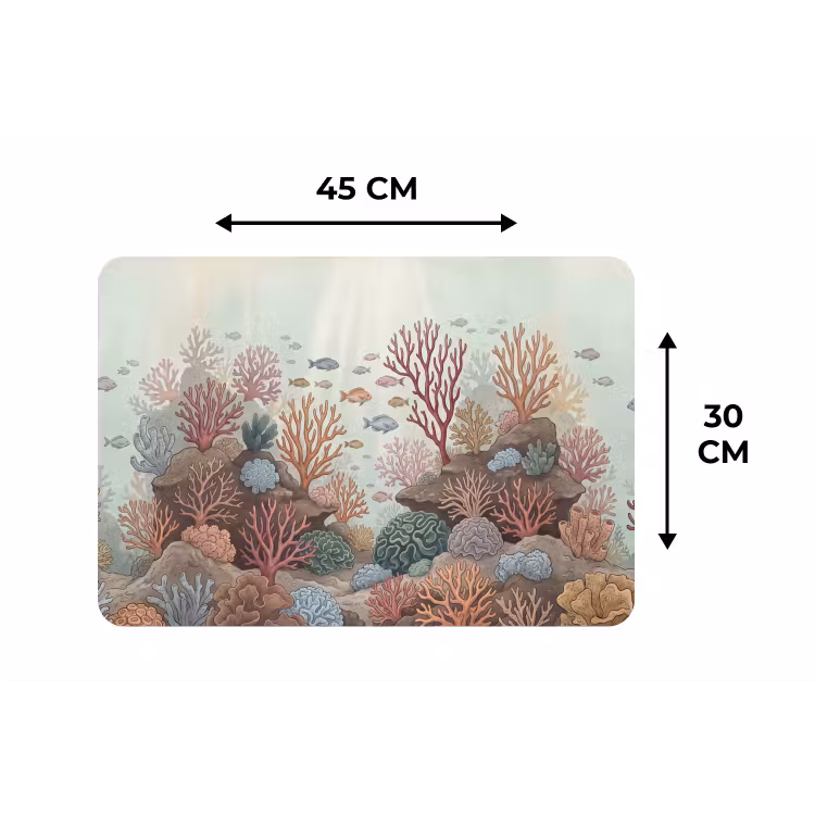 Placemat - 6 stuks - Onderwater - Koraal - Vis - Natuur — 3