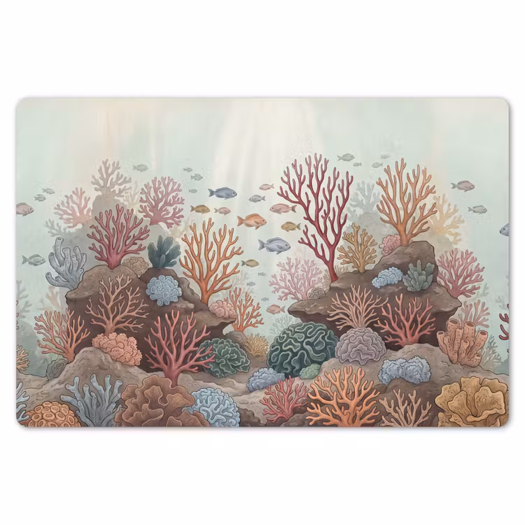 Placemat - 6 stuks - Onderwater - Koraal - Vis - Natuur — 7