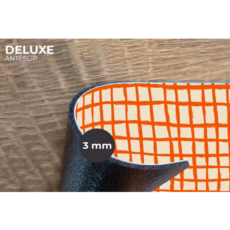 Placemat - 6 stuks - Patroon - Lijnen - Oranje — 4