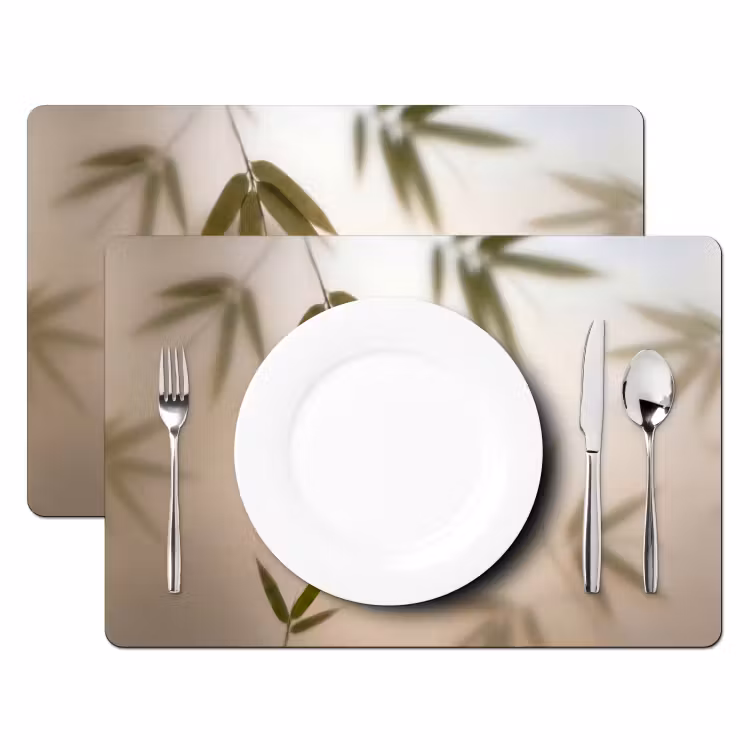 Placemat - 6 stuks - Planten - Bladeren - Natuur - Groen — 2