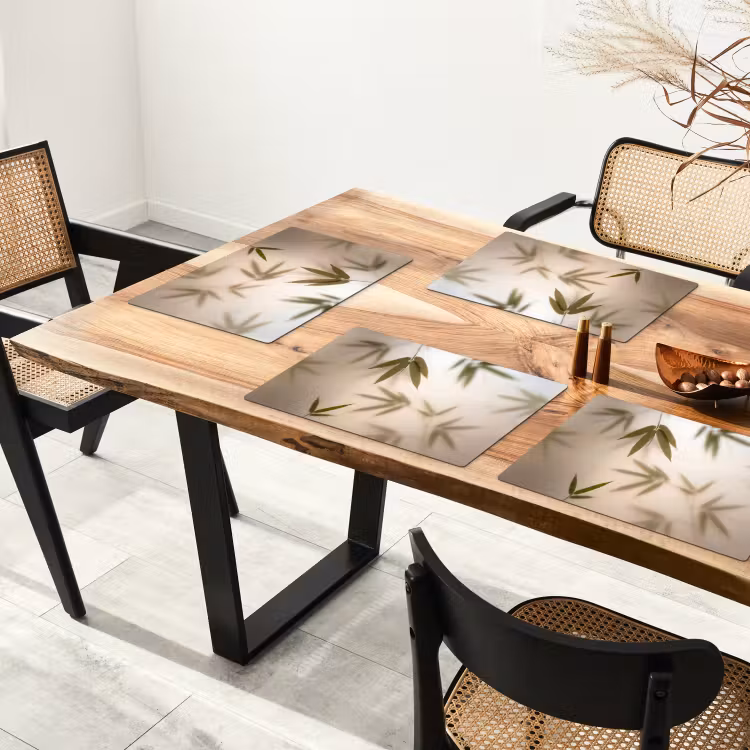 Placemat - 6 stuks - Planten - Bladeren - Natuur - Groen — 5