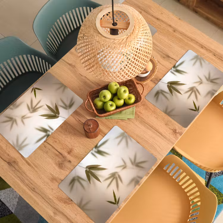 Placemat - 6 stuks - Planten - Bladeren - Natuur - Groen — 6