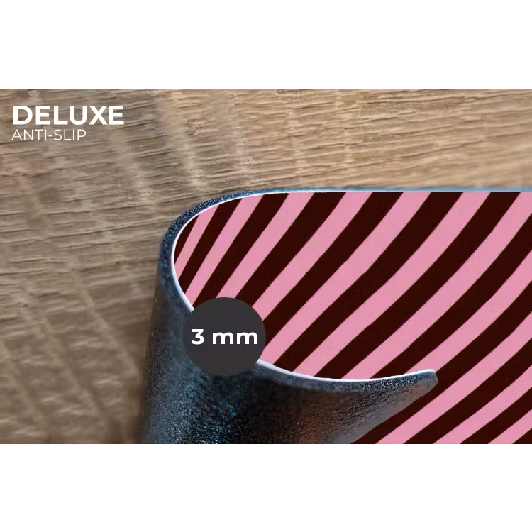 Placemat - 6 stuks - Strepen - Roze - Bruin — 4