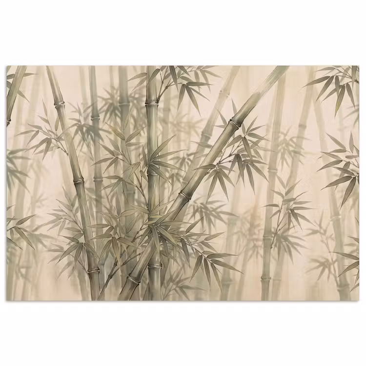 Poster - Bamboe - Bladeren - Aziatisch - Groen - Natuur — 1