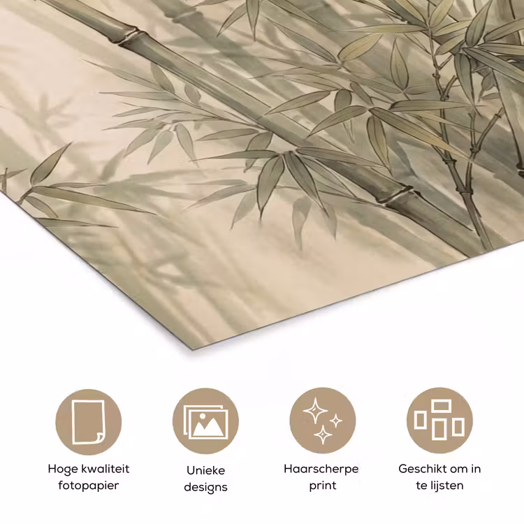 Poster - Bamboe - Bladeren - Aziatisch - Groen - Natuur — 5
