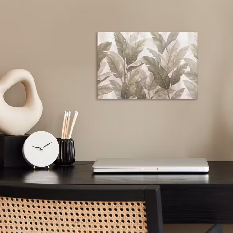 Poster - Bladeren - Tropisch - Natuur - Abstract - Beige — 2