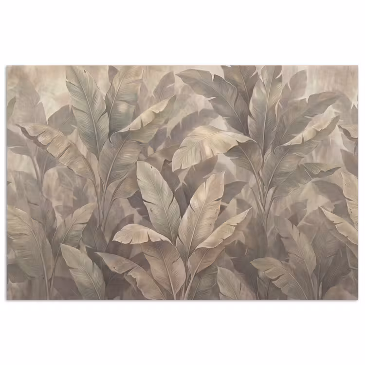 Poster - Bladeren - Tropisch - Natuur - Modern - Beige — 1