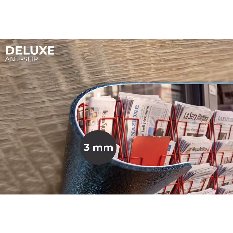 Placemat - 6 stuks - Kranten - Rek - Stedelijk - Dagelijks leven - Rood — 4
