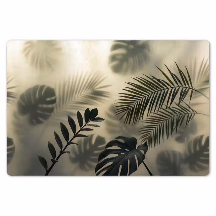 Placemat - 6 stuks - Planten - Bladeren - Schaduwen - Groen - Modern — 7