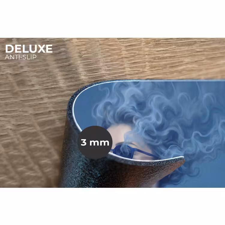 Placemat - 6 stuks - Portret - Zonnebril - Rook - Abstract - Blauw — 4