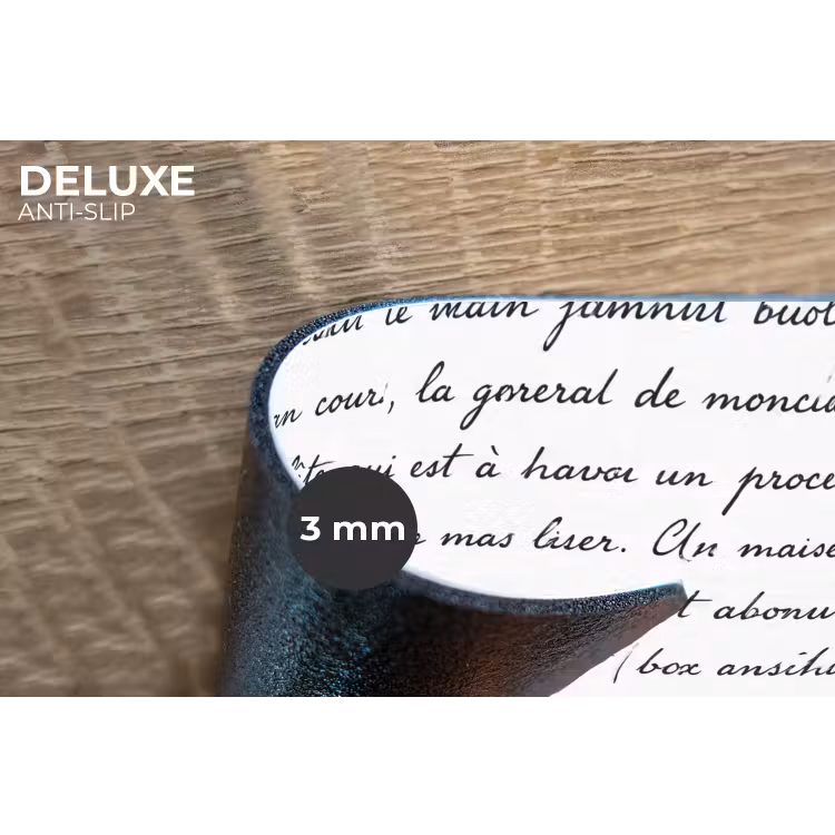 Placemat - 6 stuks - Tekst - Handschrift - Klassiek - ZwartWit — 4