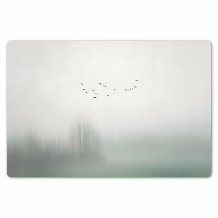 Placemat - 6 stuks - Vogel - Vlucht - Natuur - Minimalistisch — 7