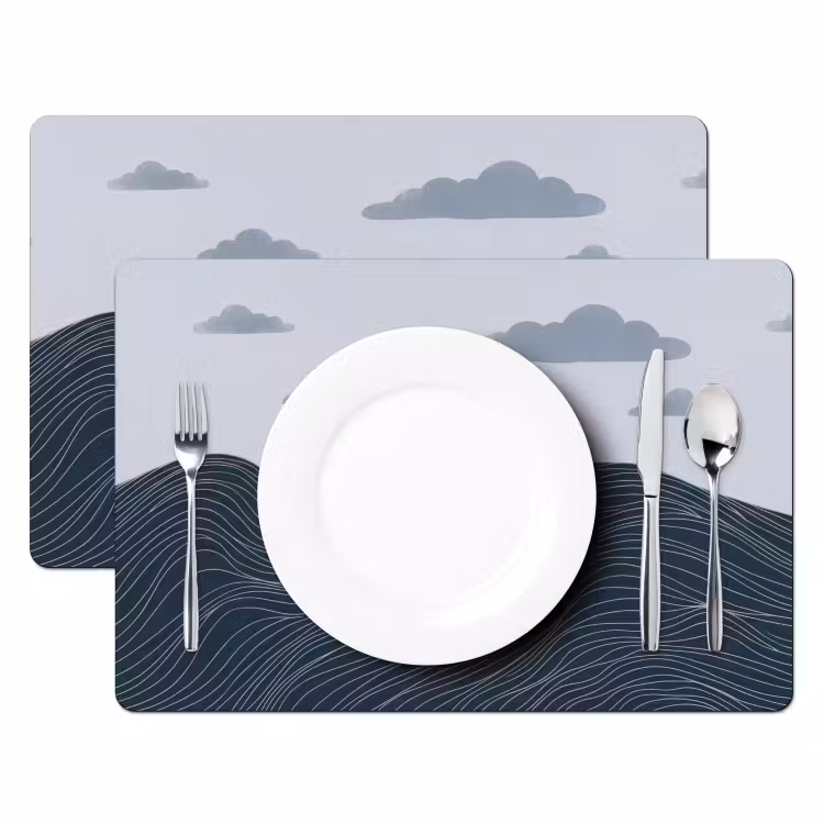 Placemat - 6 stuks - Persoon - Surfen - Oceaan - Natuur - Modern — 2