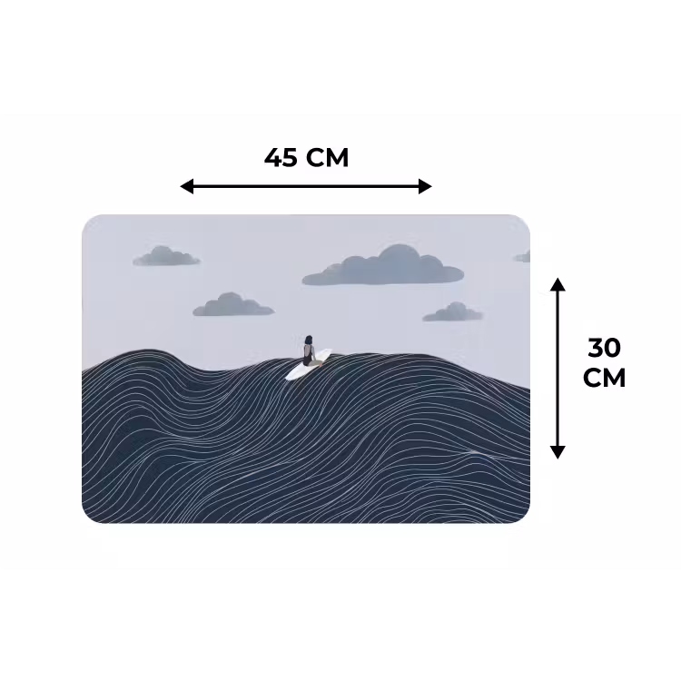 Placemat - 6 stuks - Persoon - Surfen - Oceaan - Natuur - Modern — 3