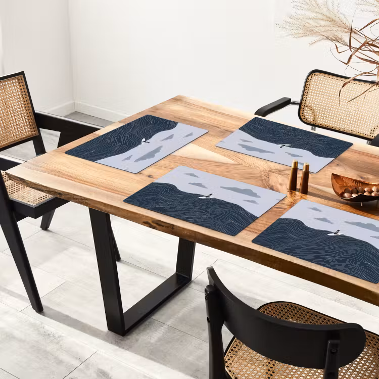 Placemat - 6 stuks - Persoon - Surfen - Oceaan - Natuur - Modern — 5