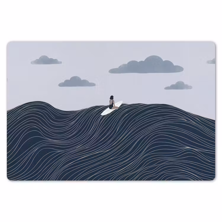 Placemat - 6 stuks - Persoon - Surfen - Oceaan - Natuur - Modern — 7