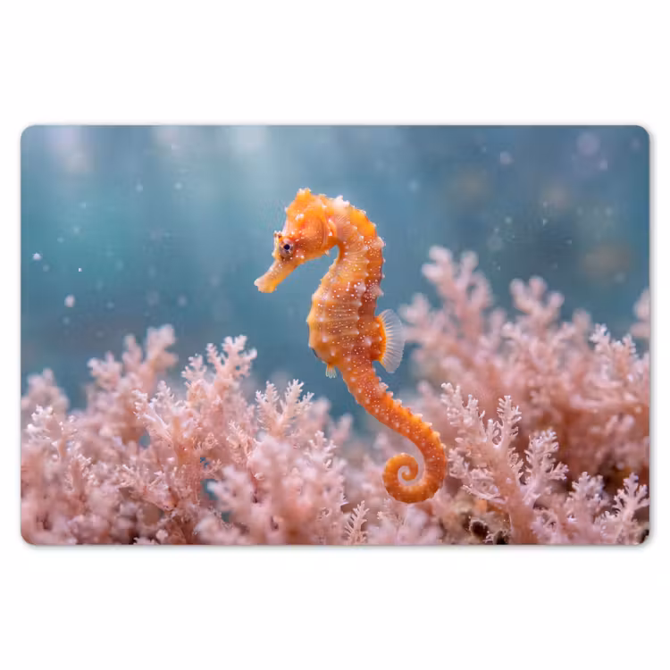 Placemat - 6 stuks - Vis - Koraal - Oceaan - Macro - Oranje — 7