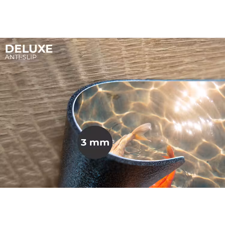 Placemat - 6 stuks - Vis - Water - Dieren - Oranje - Goud — 4
