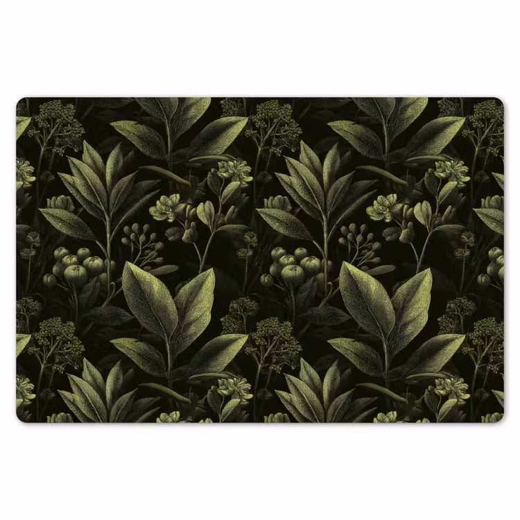 Placemat - 6 stuks - Klassiek - Donker - Botanisch - Planten — 7