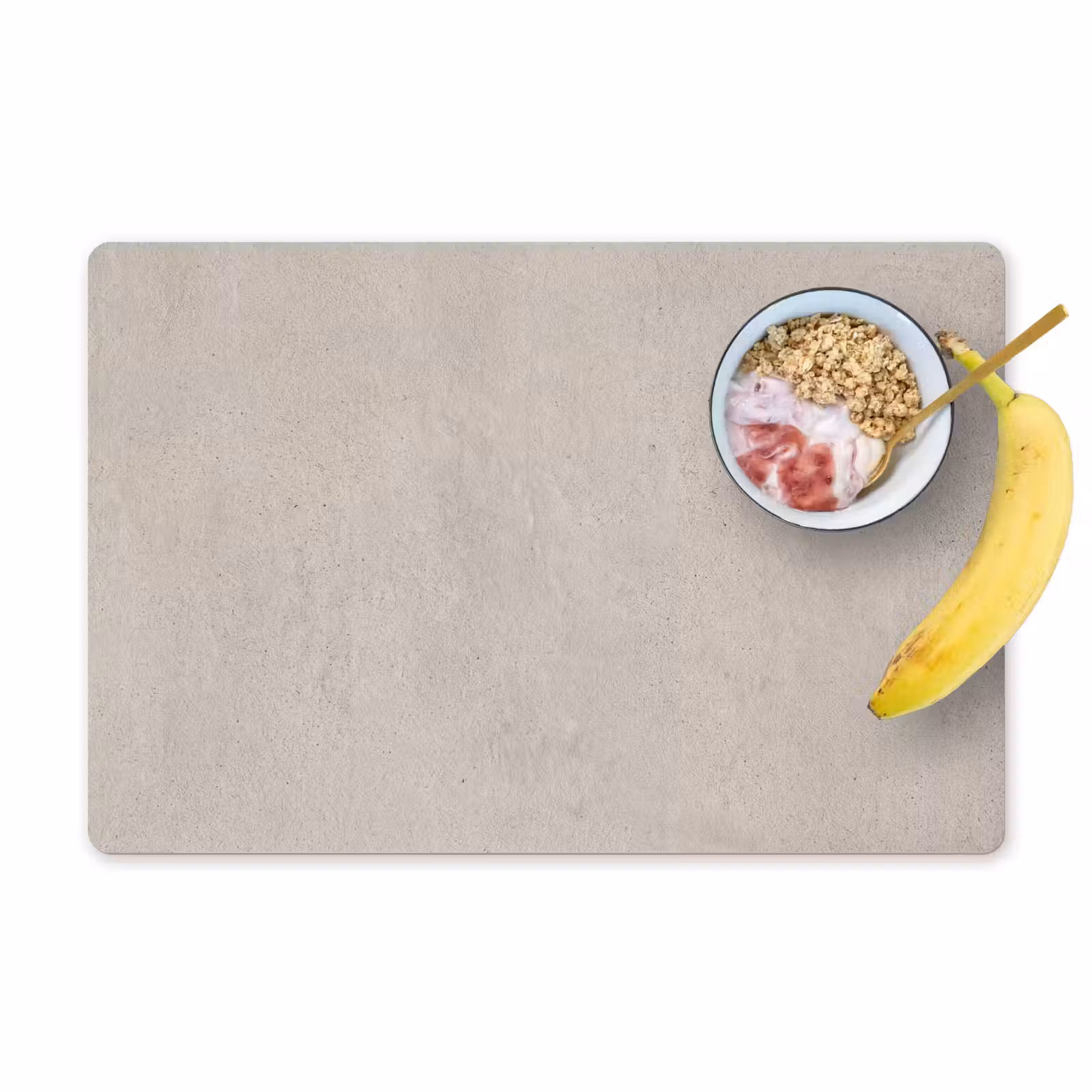 Placemat - 6 stuks - Textuur - Effen - Abstract - Beige — 1