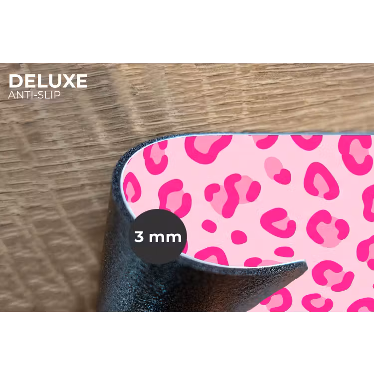 Placemat - 6 stuks - Dierenprint - Patroon - Abstract - Modern - Roze — 4